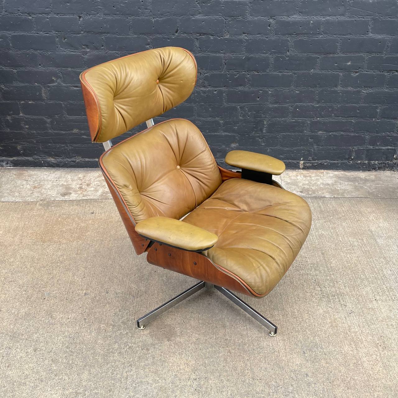Vintage Eames Style Mid-Century Modern Lounge Chair by Selig, c