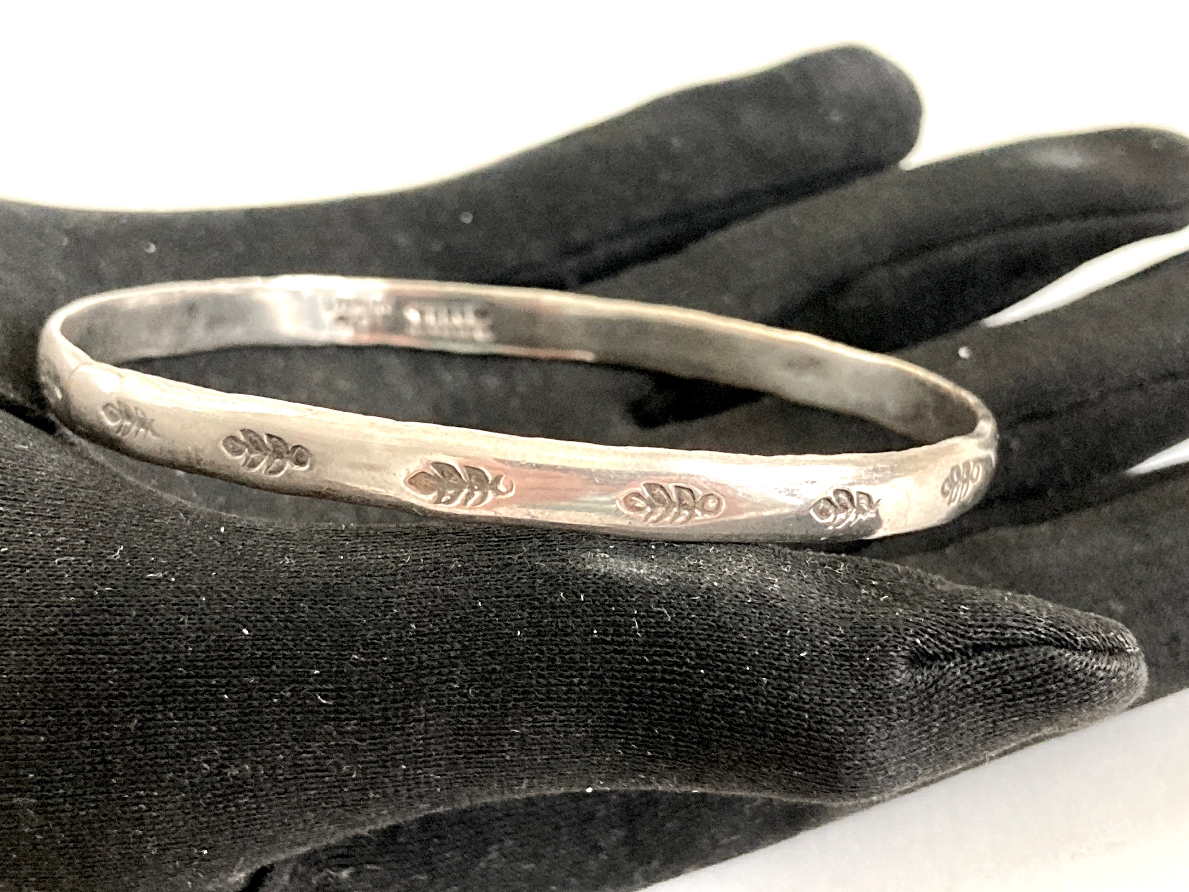 Vintage Sterling Bangle Bracelet Stamped Mexico – Vintage Renude