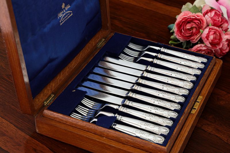 シルバープレート製 1887年 マッピン＆ウェッブ キングスパターン