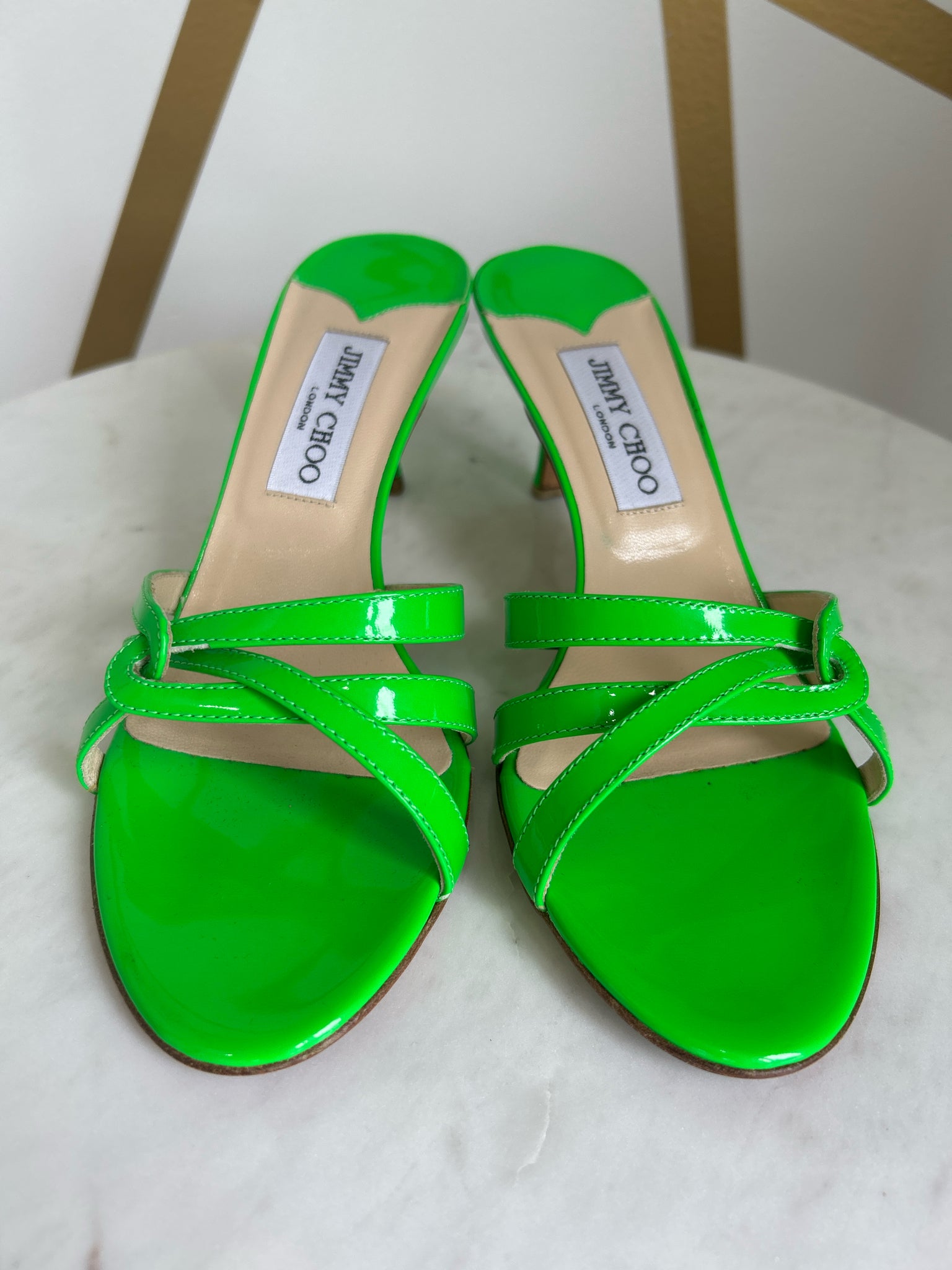 Jimmy Choo Size 38 Green Shoes – Virtue Consignment