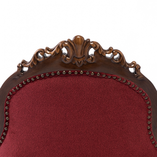 Symphony シンフォニー アームチェア 椅子 猫脚 ブラウンxレッド 6093