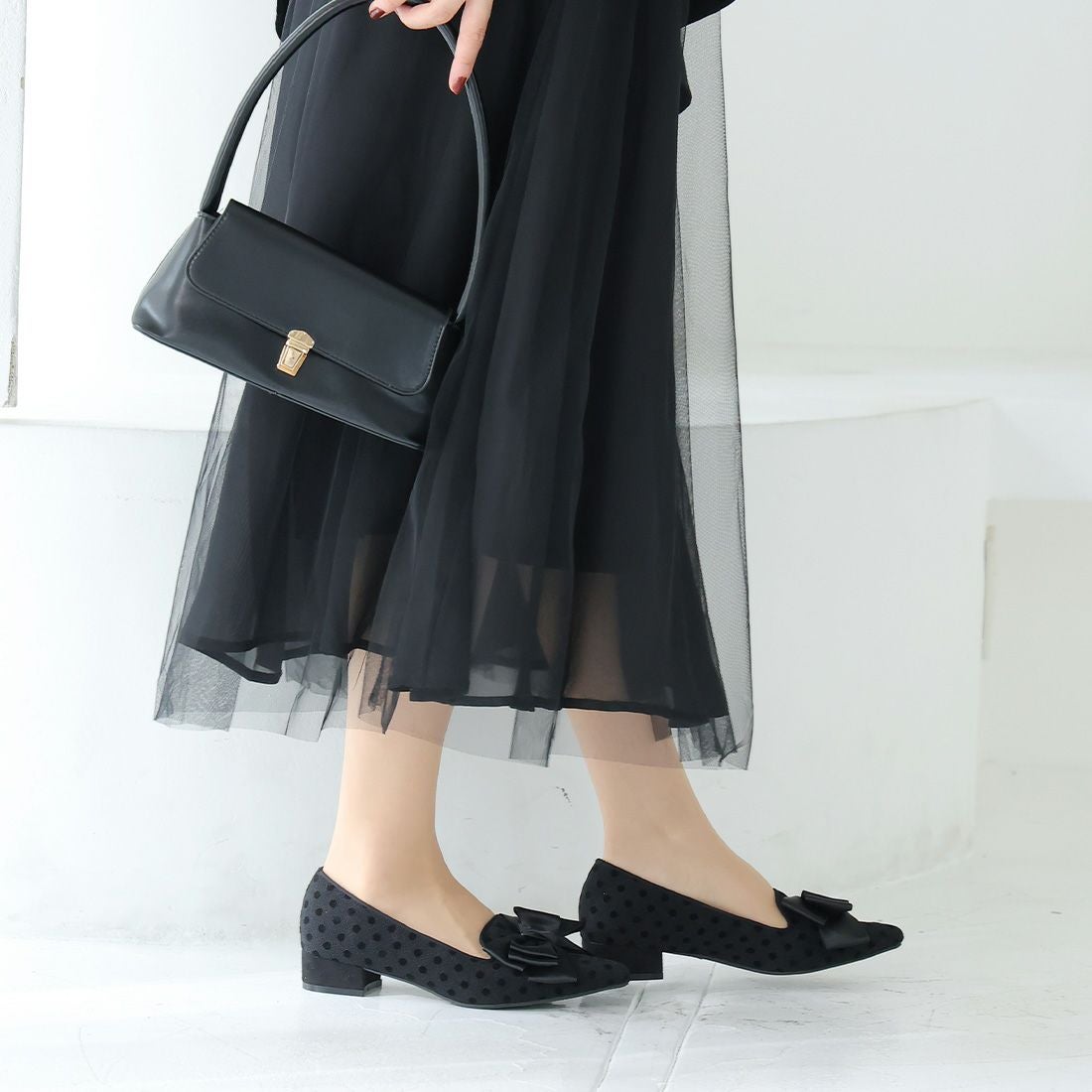 2026年春再販】ポインテッドトゥ7cmキレイめパンプスポインテッドトゥ