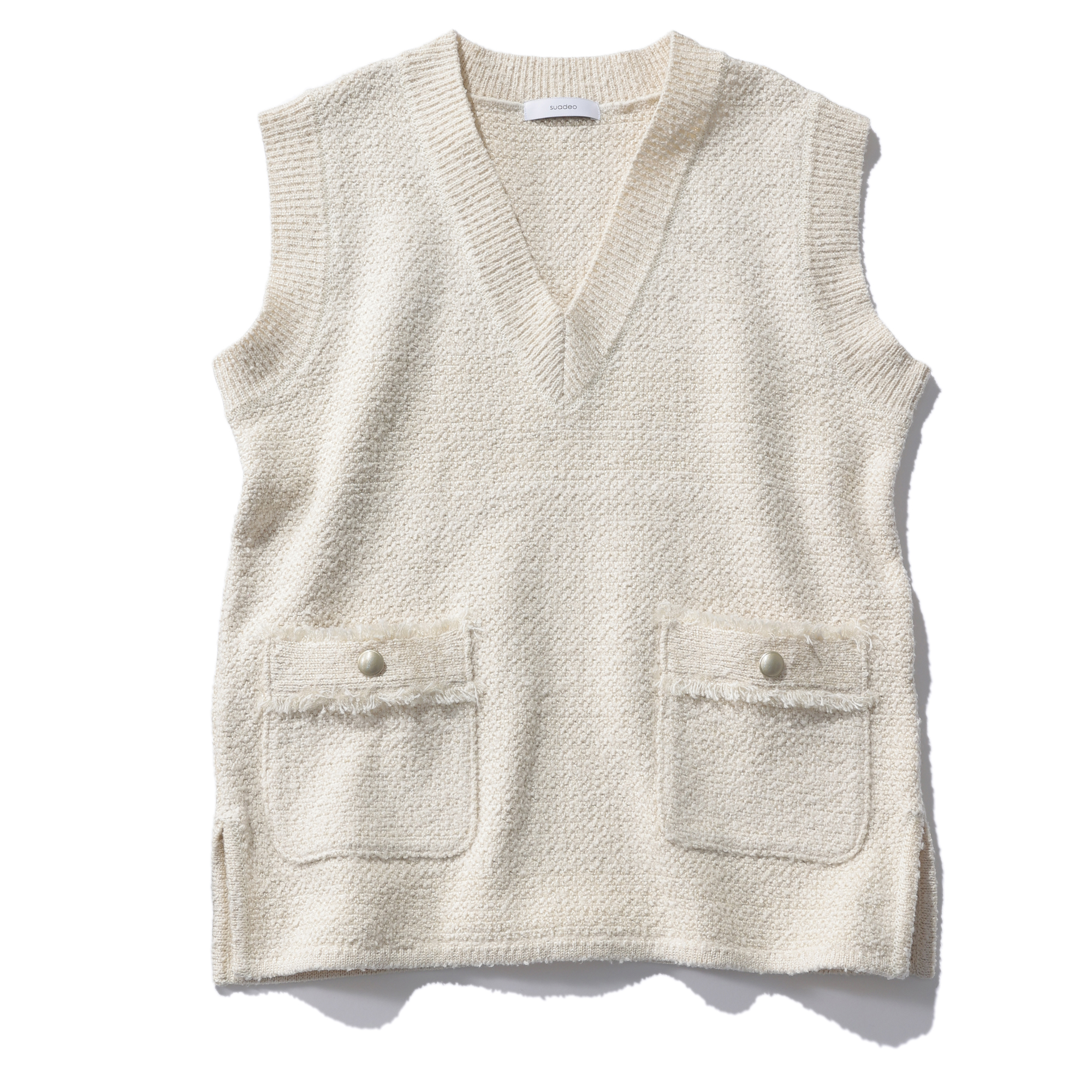 suadeoのニットツイードベスト【STANDARD BOOK 2023Spring】 | HAPPY