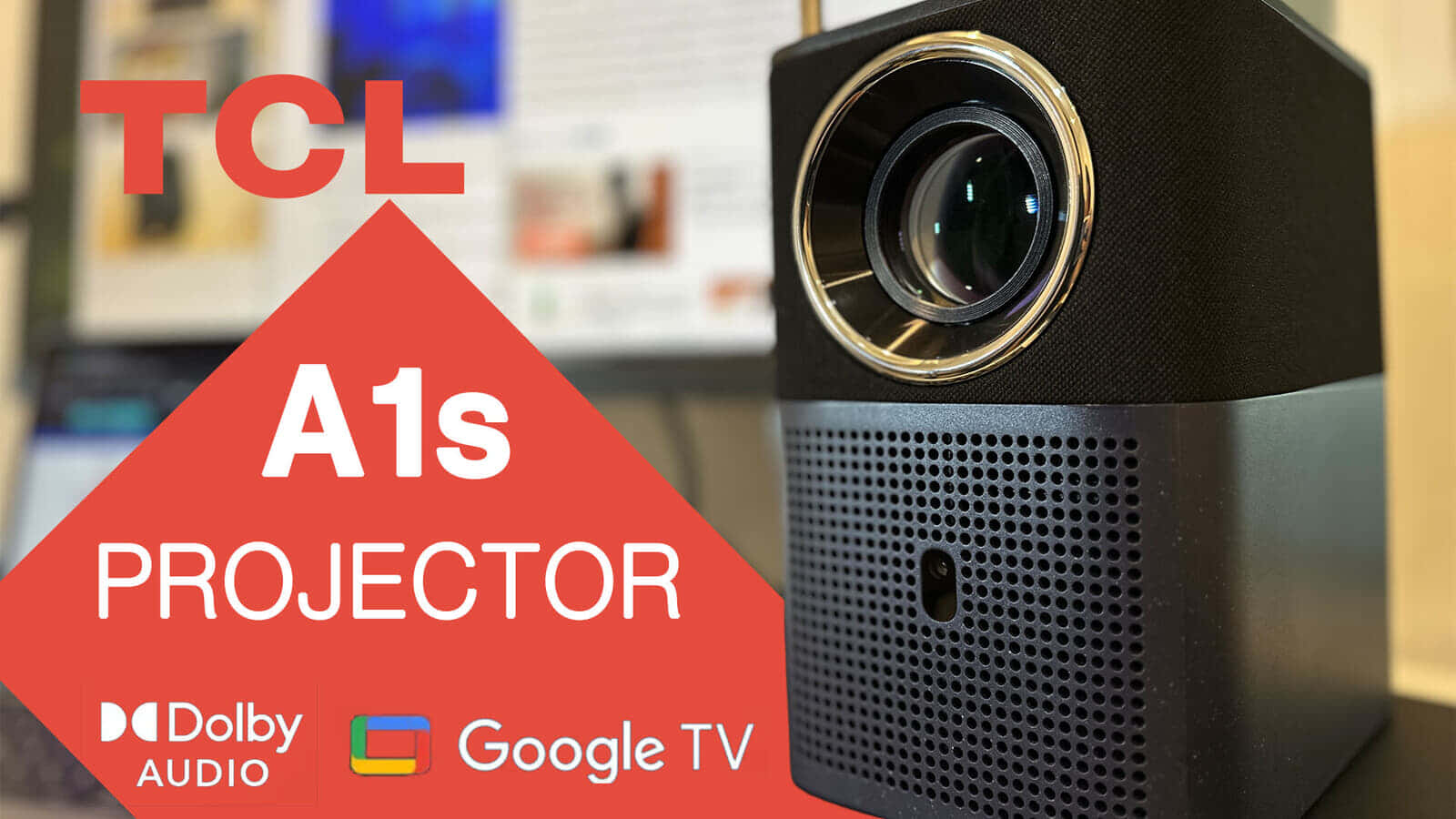 TCL A1s スマートプロジェクターをレビュー、Google TV搭載の