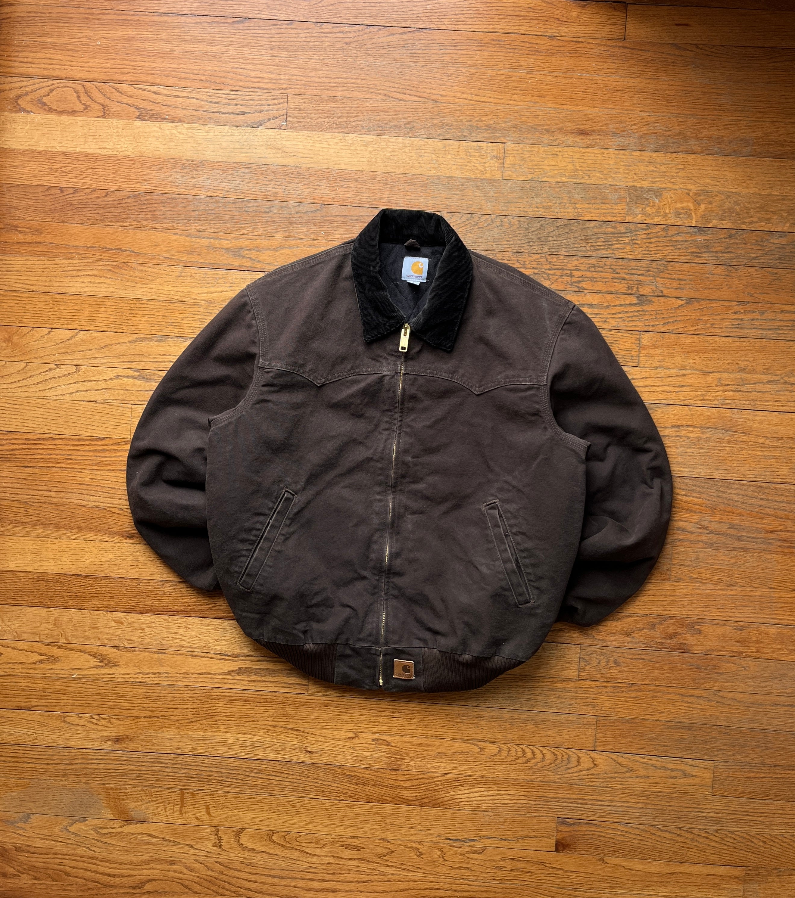 Faded Dark Brown Carhartt Santa Fe Jacket - Large – VTG By Mike