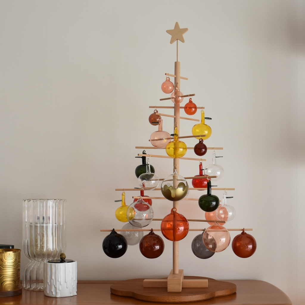 xmas3】イッタラのガラスオーナメントでツリーを飾り付けました