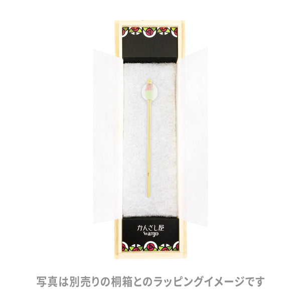 香水瓶とんぼ玉簪‐杜若｜普段使いの簪・ヘアアクセサリーブランド