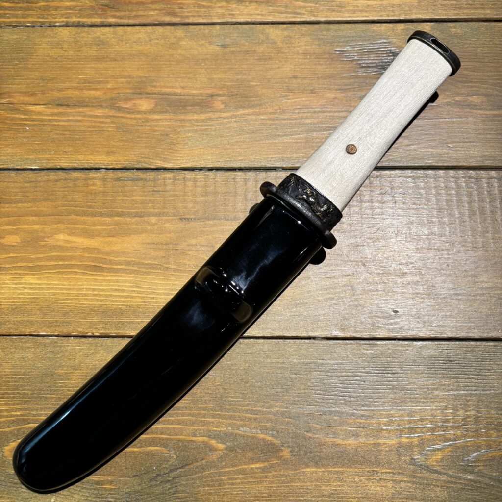 日本刀残欠クラフトナイフNo.82 久次 切先 – ウッドアンドストーンナイフ