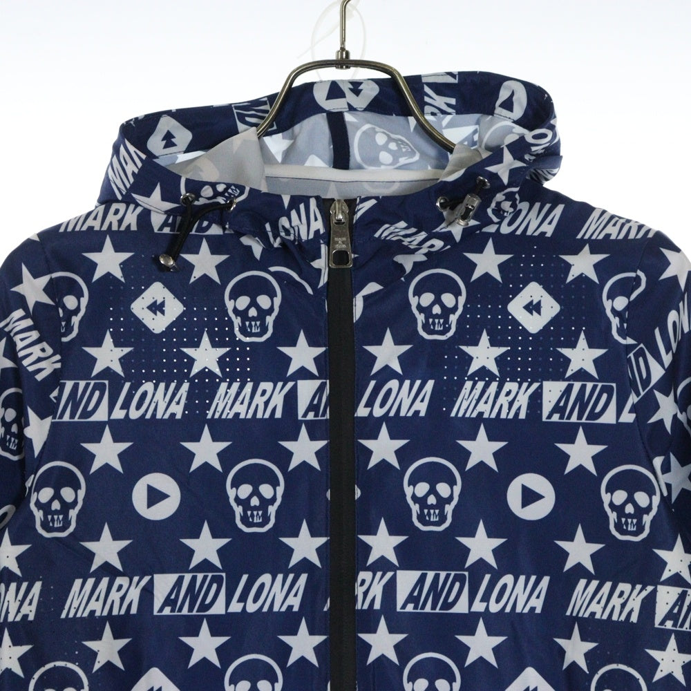MARK&LONA(マークアンドロナ) LOGO ZIP UP JACKET ロゴプリントジップ