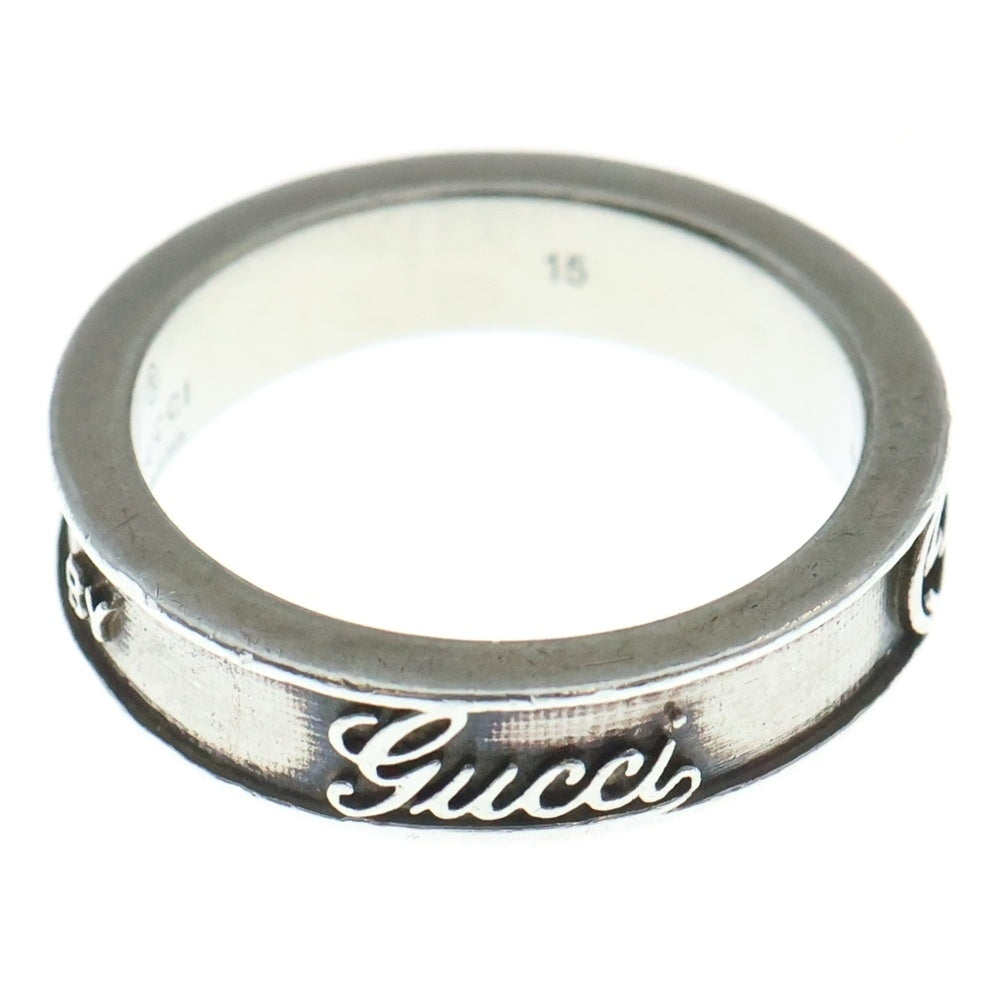 GUCCI(グッチ) Ag925 GGリング 指輪 シルバー #15 レディース