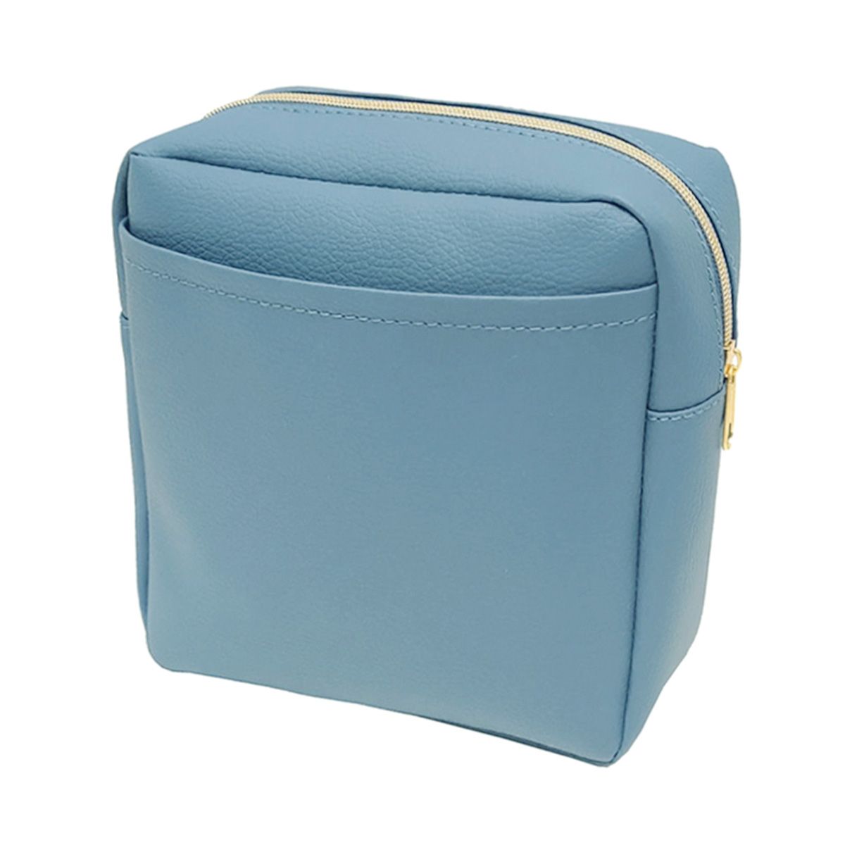 化粧ポーチ メイクポーチ Tokinone PB.合皮 スクエアポーチ ブルー 063267