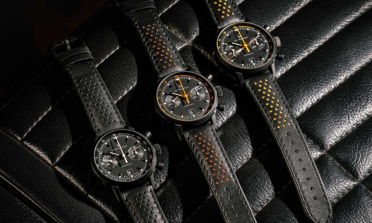 ハミルトン】ケースから文字盤、ブレスレットまで漆黒でデザインした