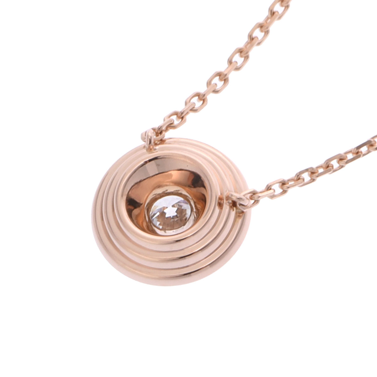 カルティエ ダムールネックレス パヴェ ゴールド K18ピンクゴールド PG