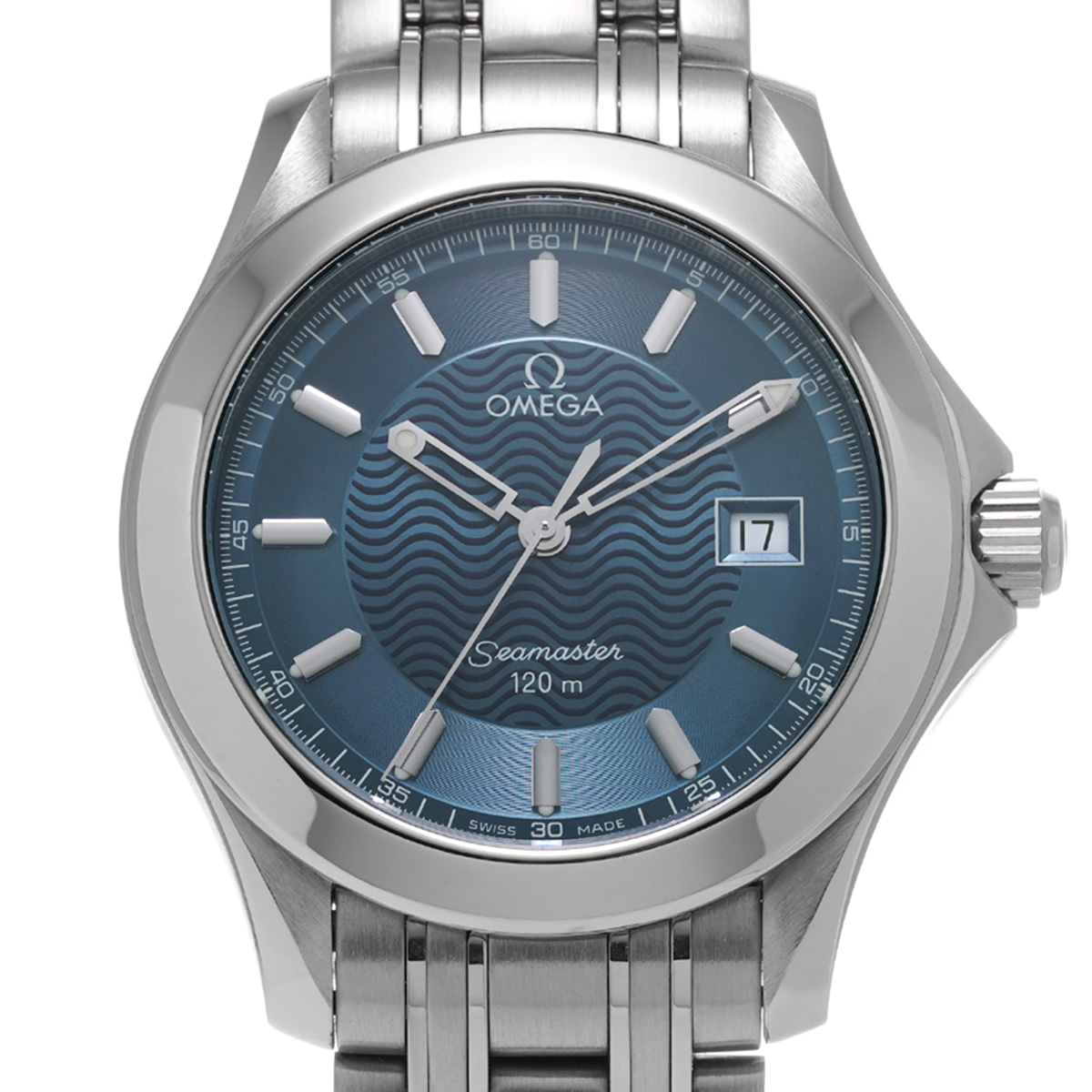 オメガ シーマスター 120 クォーツ 2511.81 ブルー メンズ 時計 【中古