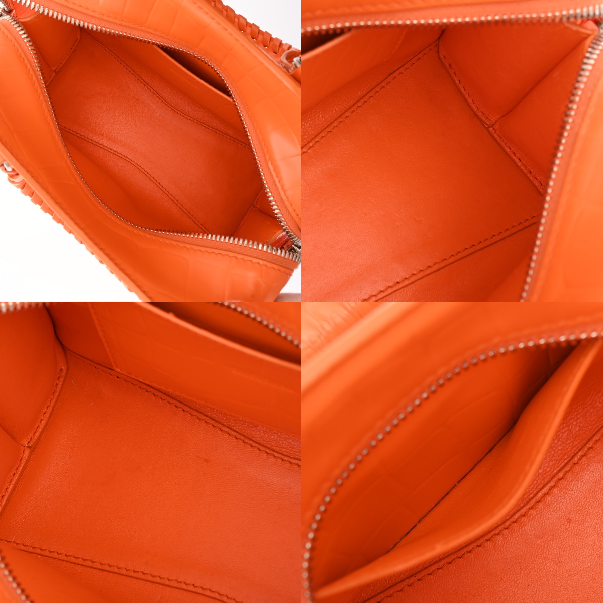 バレンシアガ ネオクラシックシティミニ オレンジ 638524 クロコ型押し