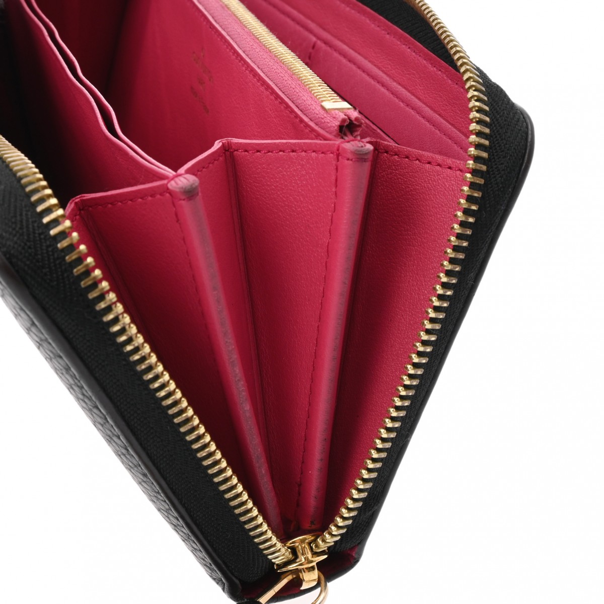 ルイ ヴィトン ポルトフォイユ・コメット ノワール/ピンク M63102