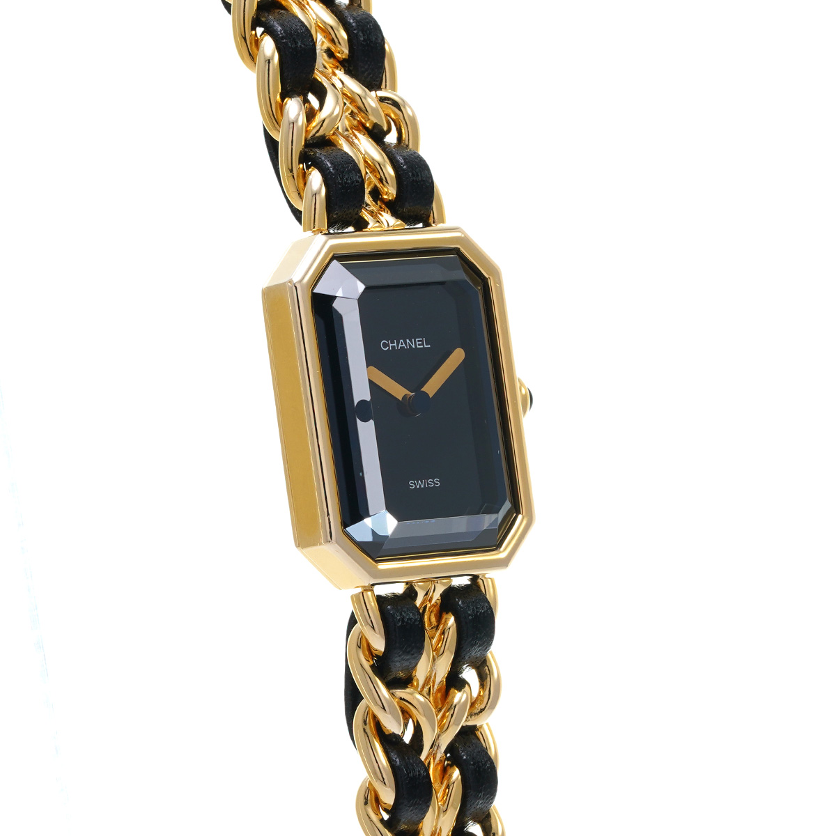 シャネル プルミエール Lサイズ H0001 ブラック レディース 時計