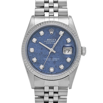 ロレックス デイトジャスト 16234G ソーダライト/ダイヤモンド メンズ