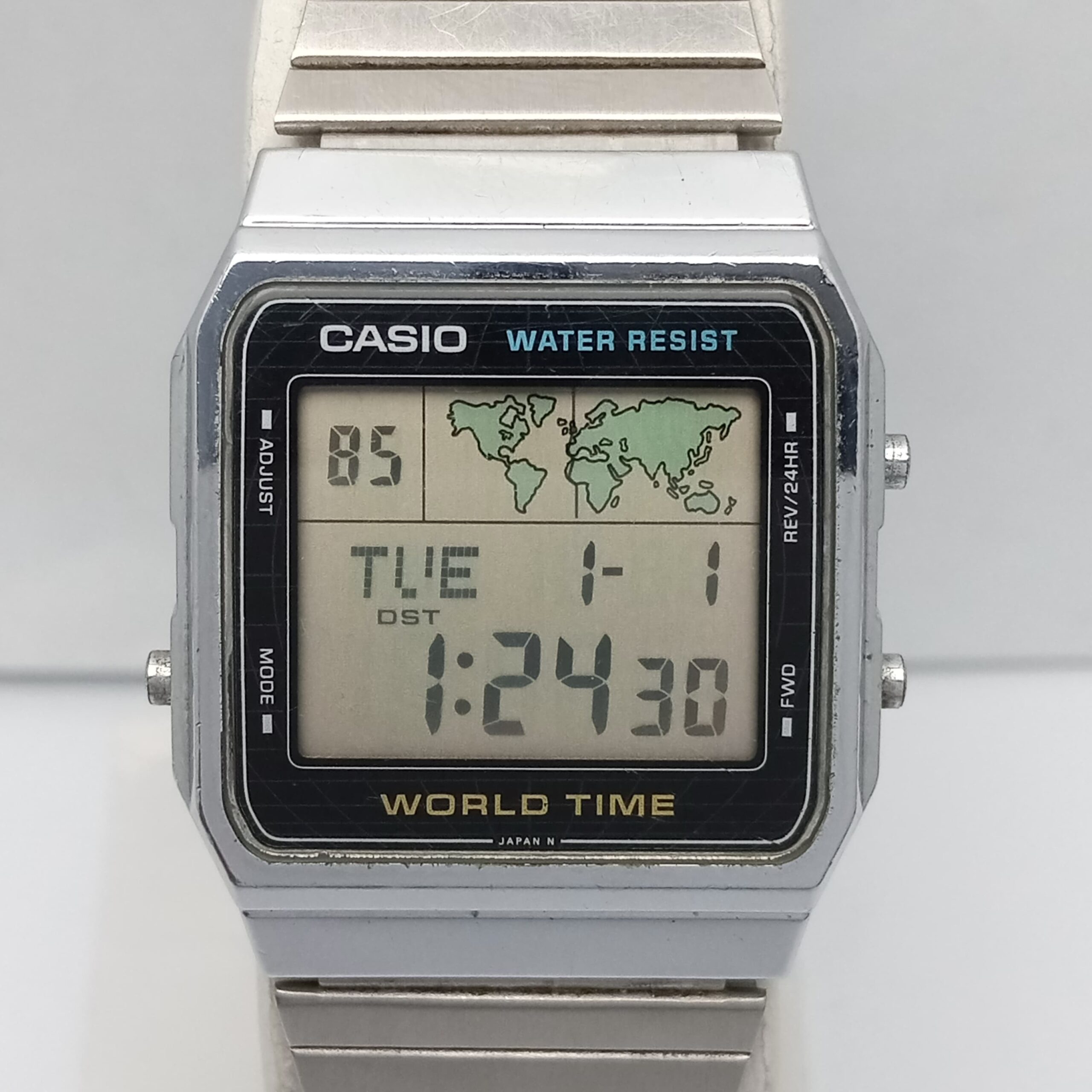 Casio World Time A300U Quartz 643 Digital Vintage Men's Watch