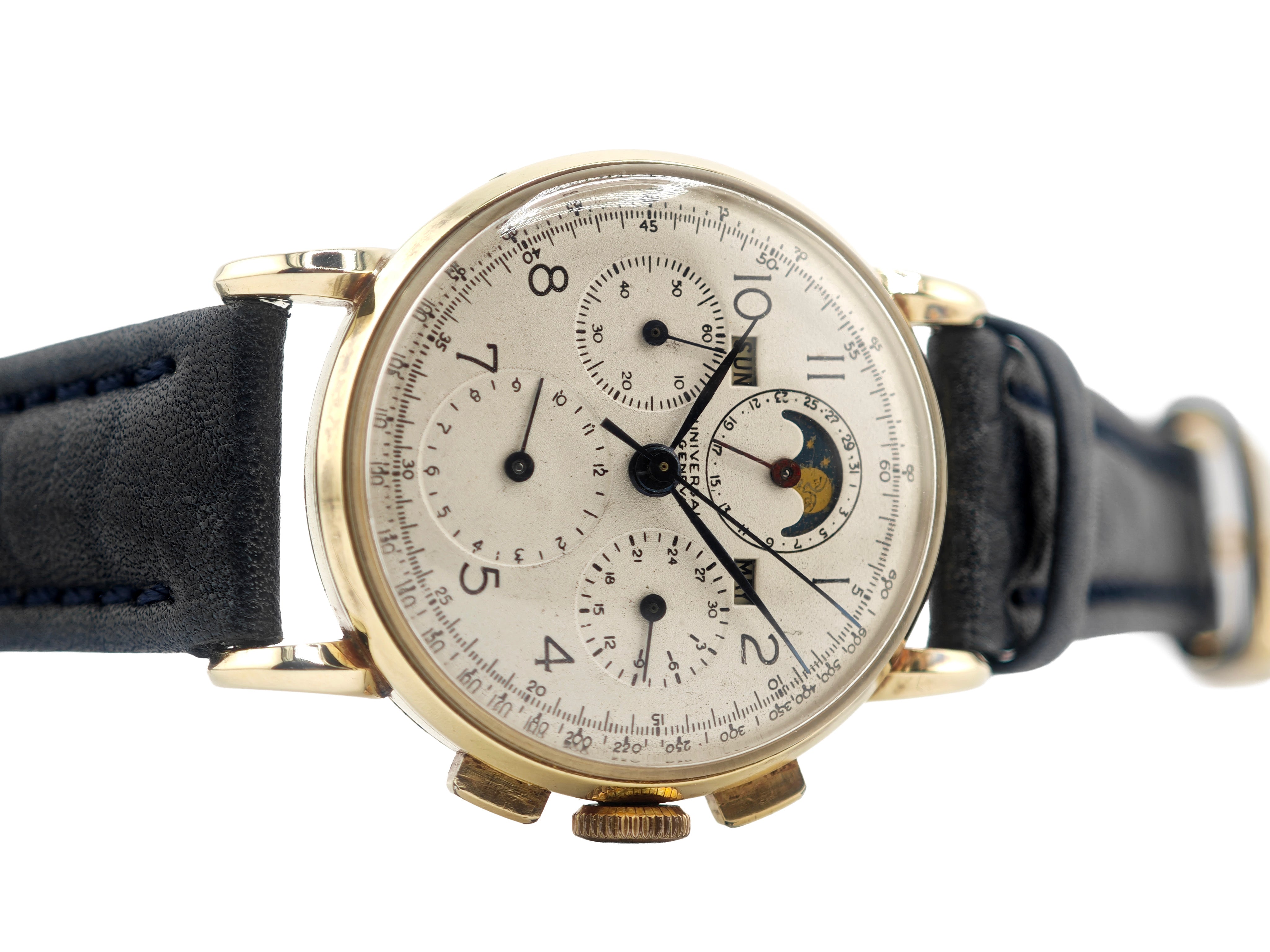 ユニバーサルジュネーブ トリコンパックス 14金無垢 Ref.52216