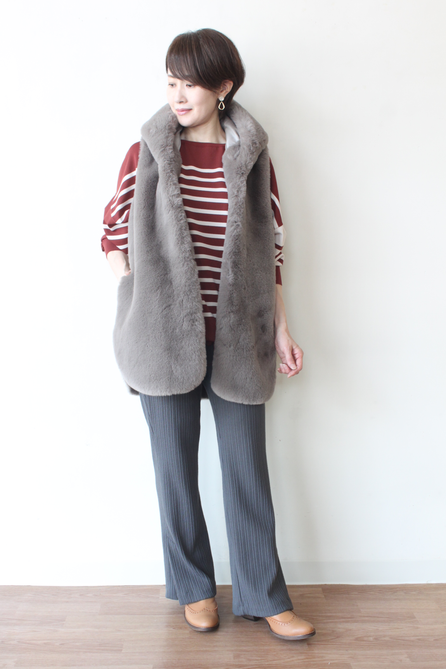 マリードール（MARIED'OR）フード付きエコファーベスト～◎ | CREEKS BLOG