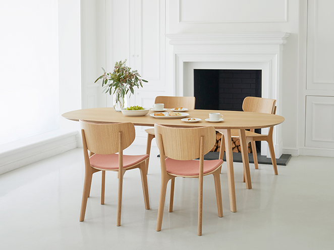 Roundishチェア（背板・張座）dop | 【公式】マルニ木工オンライン