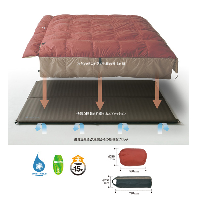 snow peak グランドオフトン ダブル1600 BD-051: キャンプ