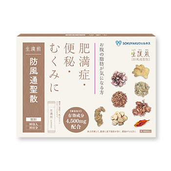 生漢煎 防風通聖散（ぼうふうつうしょうさん）｜お腹の脂肪・便秘のお