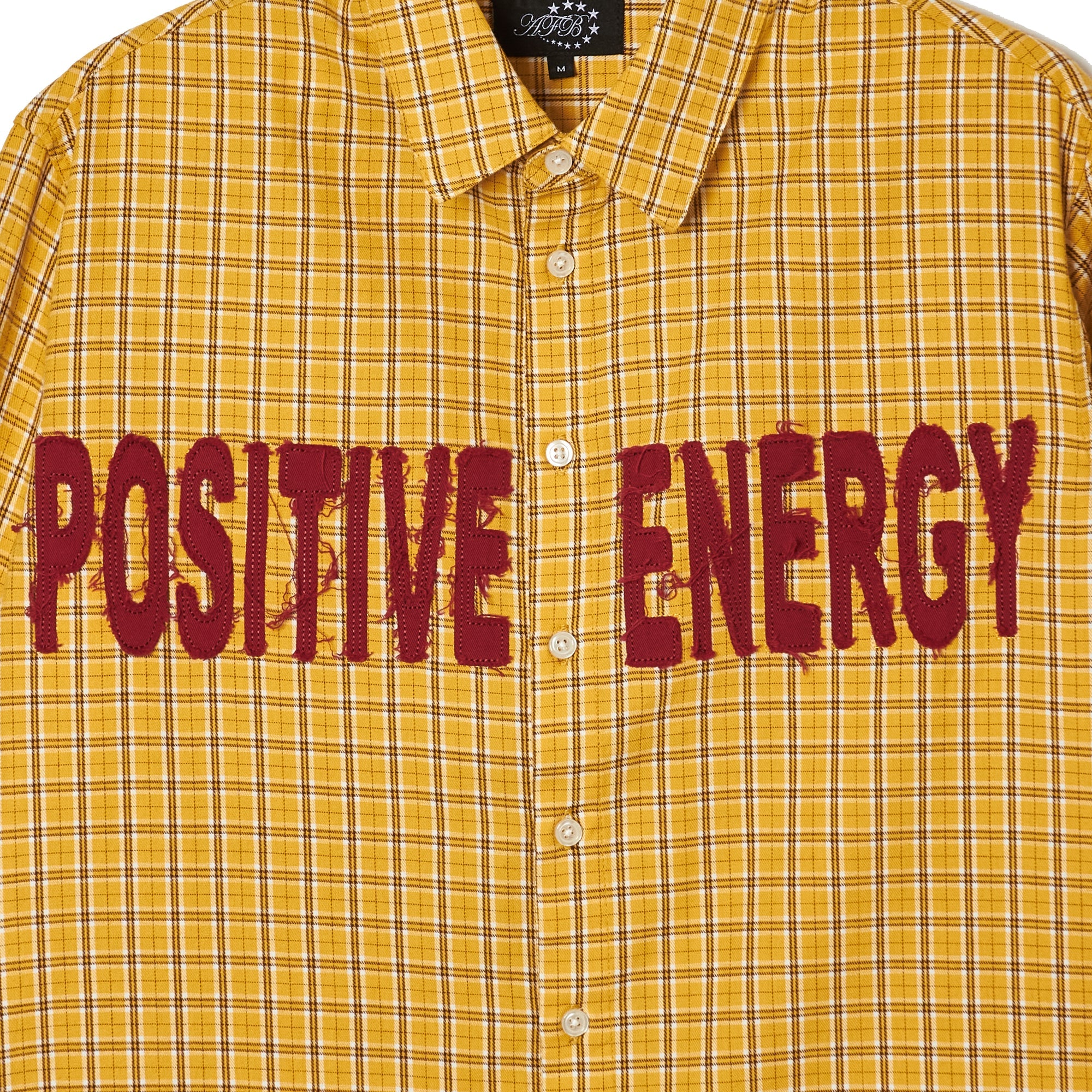 完売】AFB POSITIVE ENERGY チェックシャツ ネイビー 完売！AFB