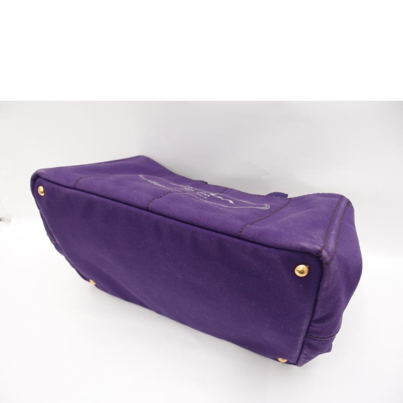 PRADA プラダ トートバッグ ハンドバッグ キャンバス 紫/ブランド