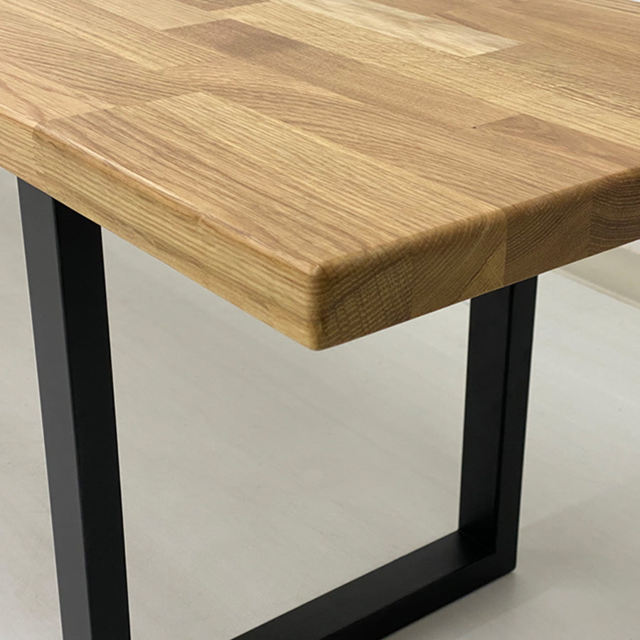 IKシリーズ ダイニングベンチ オーク【肘置き・背もたれ付】 – Wooden