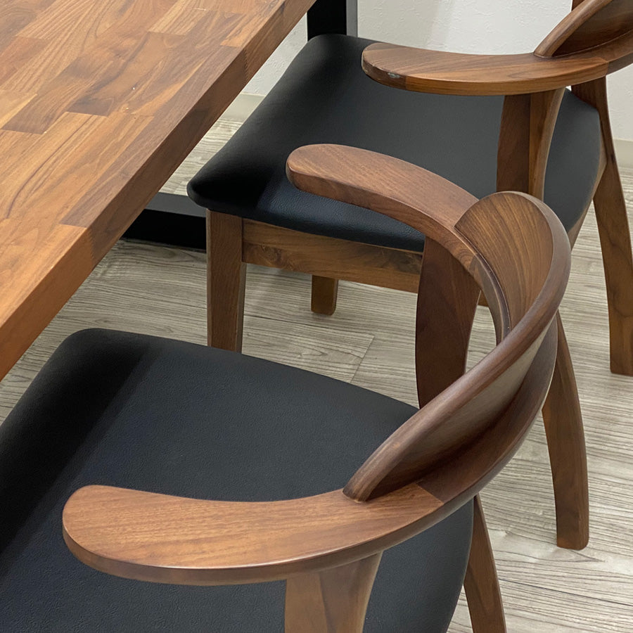 unico KOTONA(コトナ) チェア ウォールナット 2脚セット