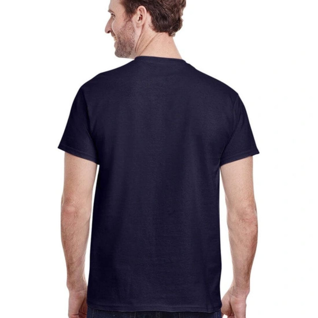 Gildan G500 Men's Short Sleeve Crew Neck T-Shirt - NAVY