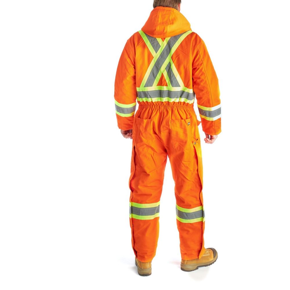 Terra Men's High Visibility Insulated Winter Coverall 116571OR - Orang