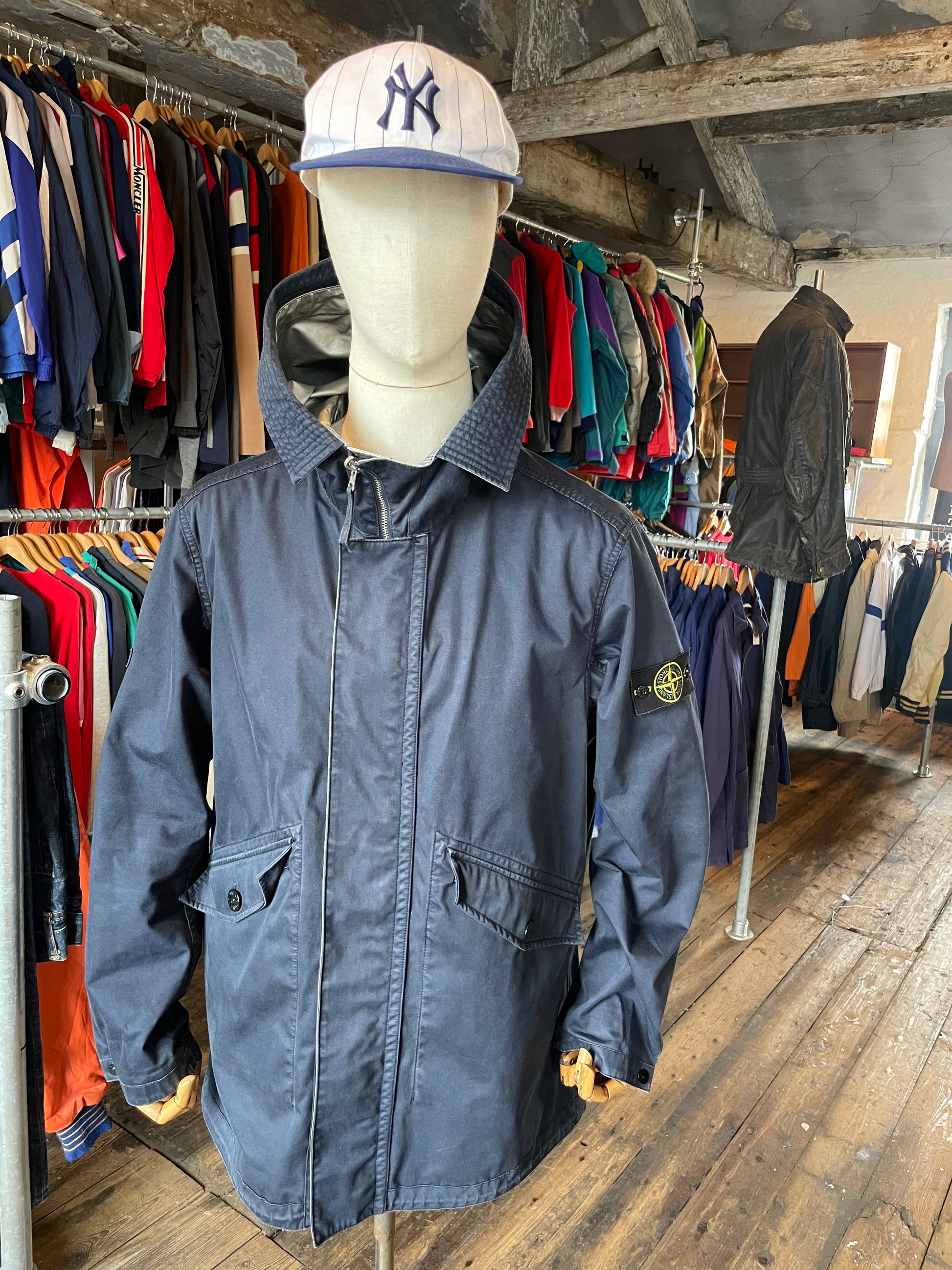 2016 Stone Island Raso Gommato 'Spaceman' parka XL