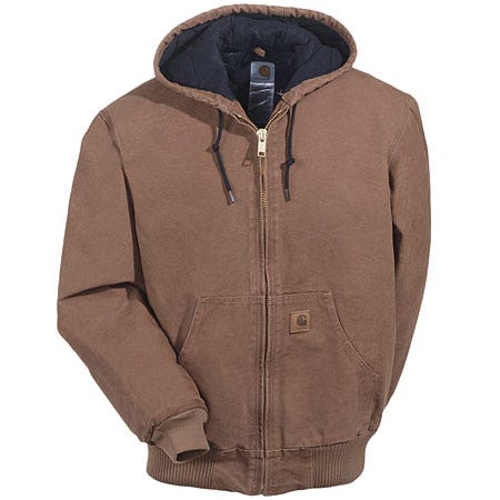 Carhartt J130BRN Quilt Lined Brown Sandstone Activ