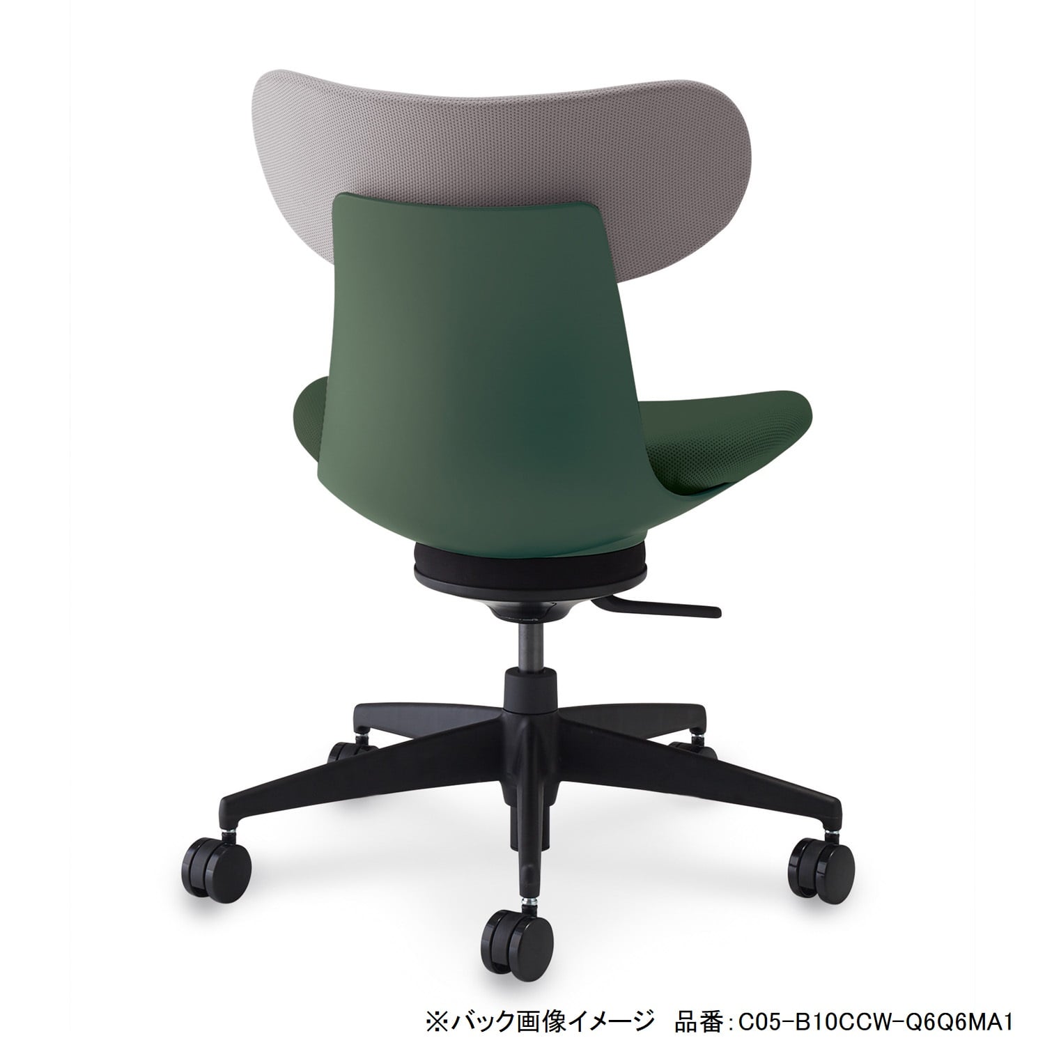 ingLIFE イングライフ／背クッションタイプ／肘なし／本体ブラック／背