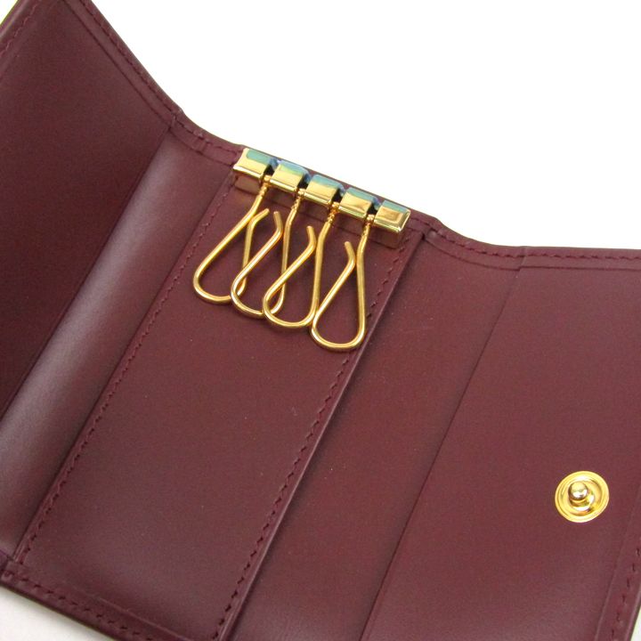 カルティエ マストライン キーケース レザー 三つ折り 4連 ブランド