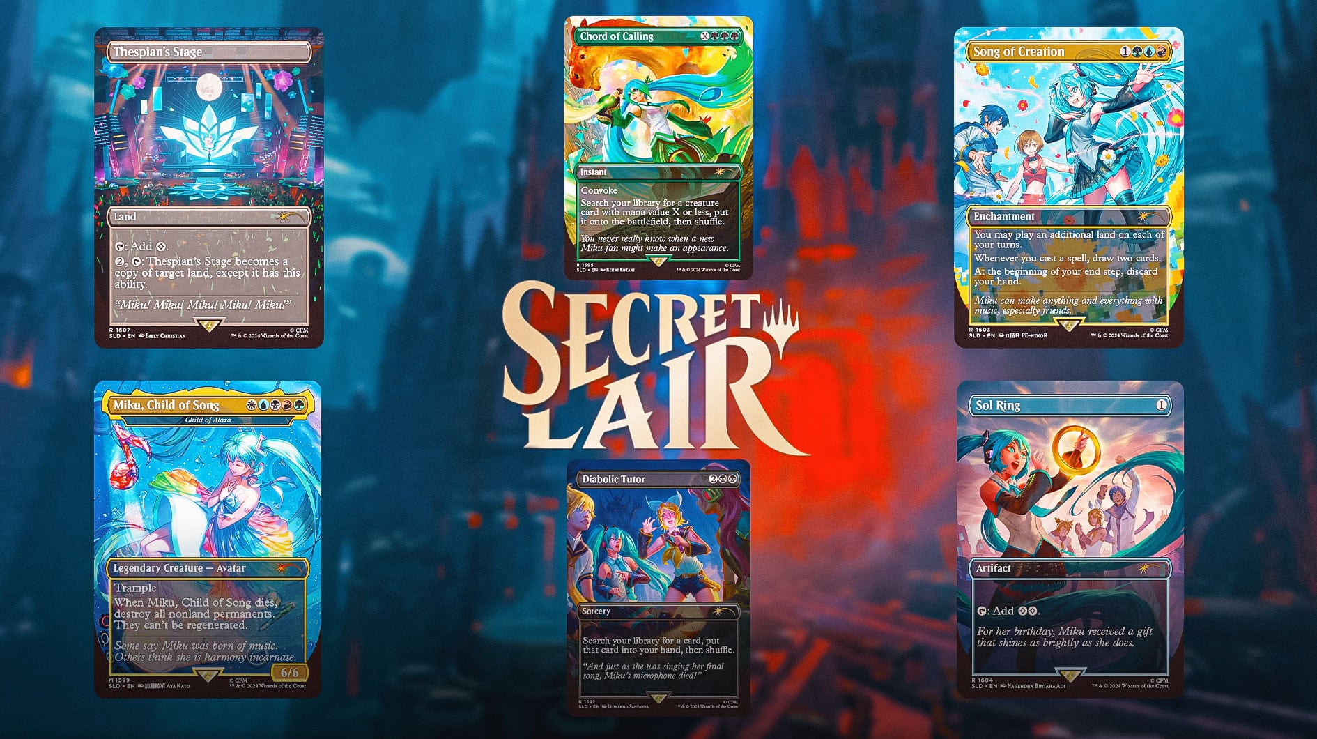 MTG Secret Lair Summer Superdrop 2024 features Hatsune Miku