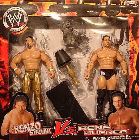 Kenzo Suzuki & Rene Dupree with Fifi | WrestlingFigs