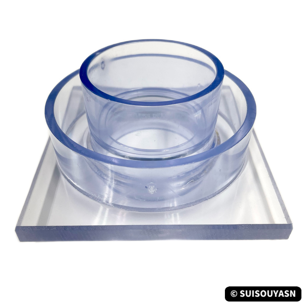 オーバーフロー台座（3重管用）（50A×75A）（ガラス水槽、アクリル