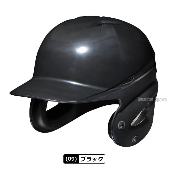 野球 ヘルメット 両耳 軟式 ミズノ 右打者 左打者兼用 一般 黒 紺 打者