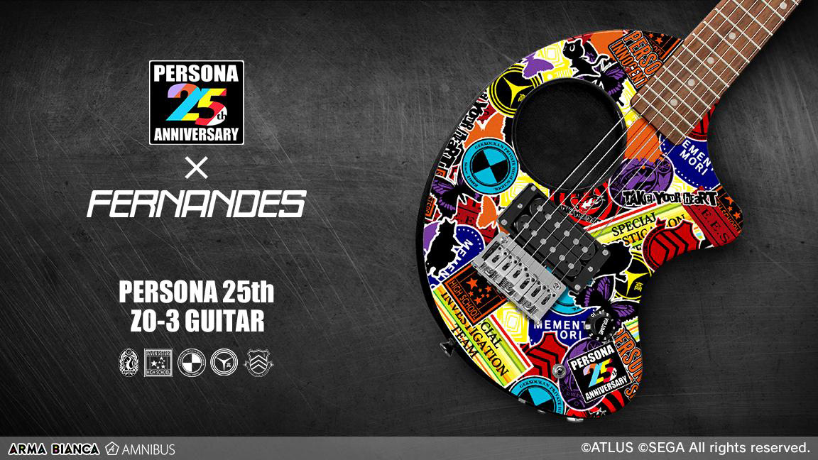 ペルソナ」シリーズ×FERNANDESコラボのZO-3ギターとピックセットが登場