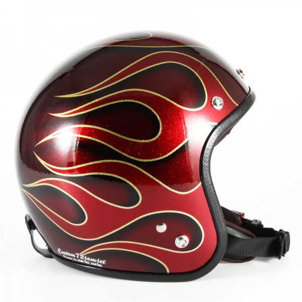 JCP-41 FLAMES(レッド) 72JAM ヘルメット | ジェットヘルメット