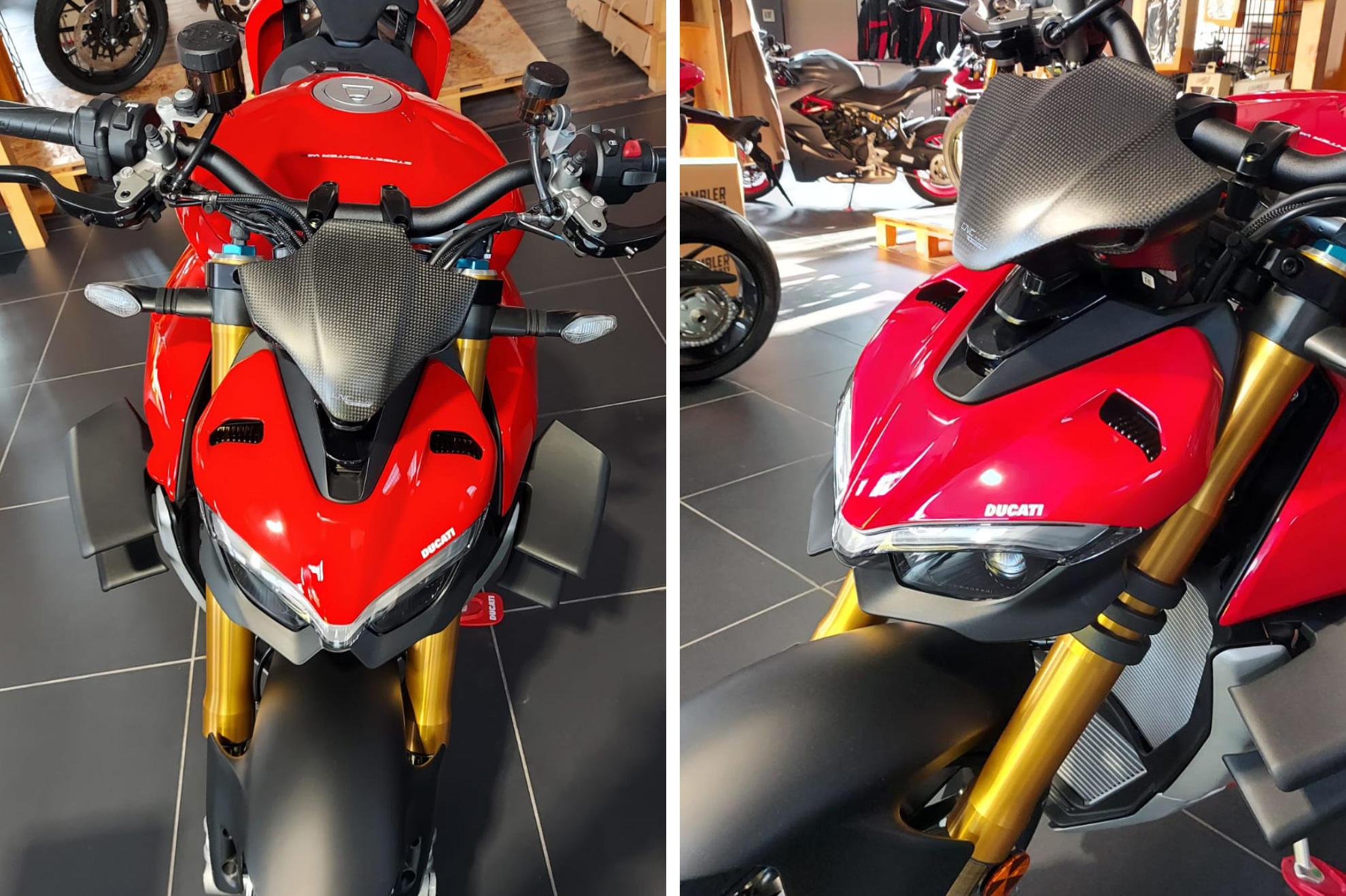 Sport screen Ducati Streetfighter V4 - carbon | Cnc Racing