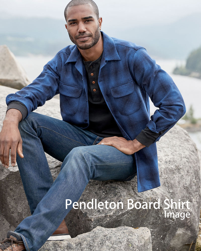 T*o様 60's Pendleton ウールボードシャツ 長袖シャツ 青系チェ ボード
