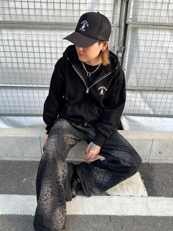 BACK BONG ZIP HODDIE(BLACK） - COCOLOBLAND WEB STORE