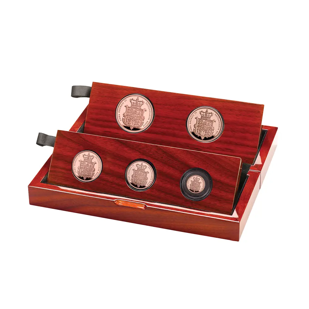 2025 チャールズ3世 5・2・1・1/2・1/4ソブリンプルーフ金貨5枚セット