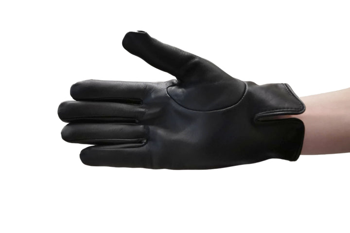 メローラ メンズ手袋◇ナパレザー◇ブラック/NERO《タッチスクリーン