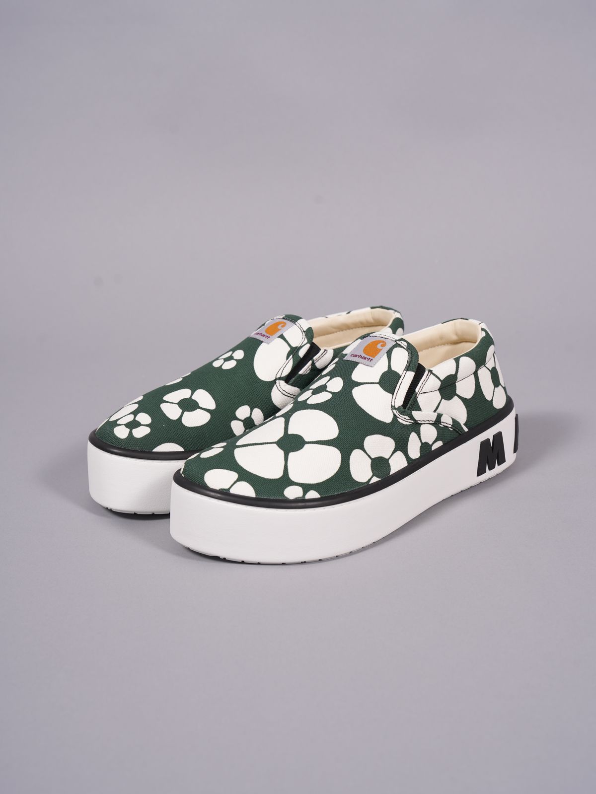 MARNI - 【ラスト1点】 MARNI X CARHARTT WIP - GREEN SLIP-ON